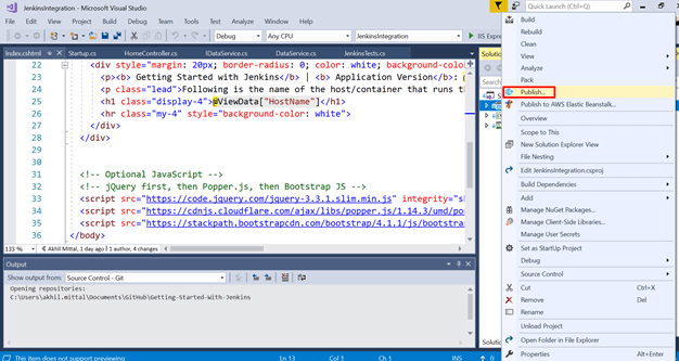 Continuous Integration And Deployment (CI/CD) Of ASP.NET Core Application On Azure Web App Using Jenkins